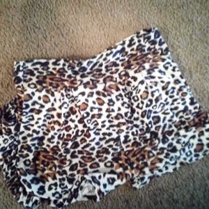 Cheetah print shorts
